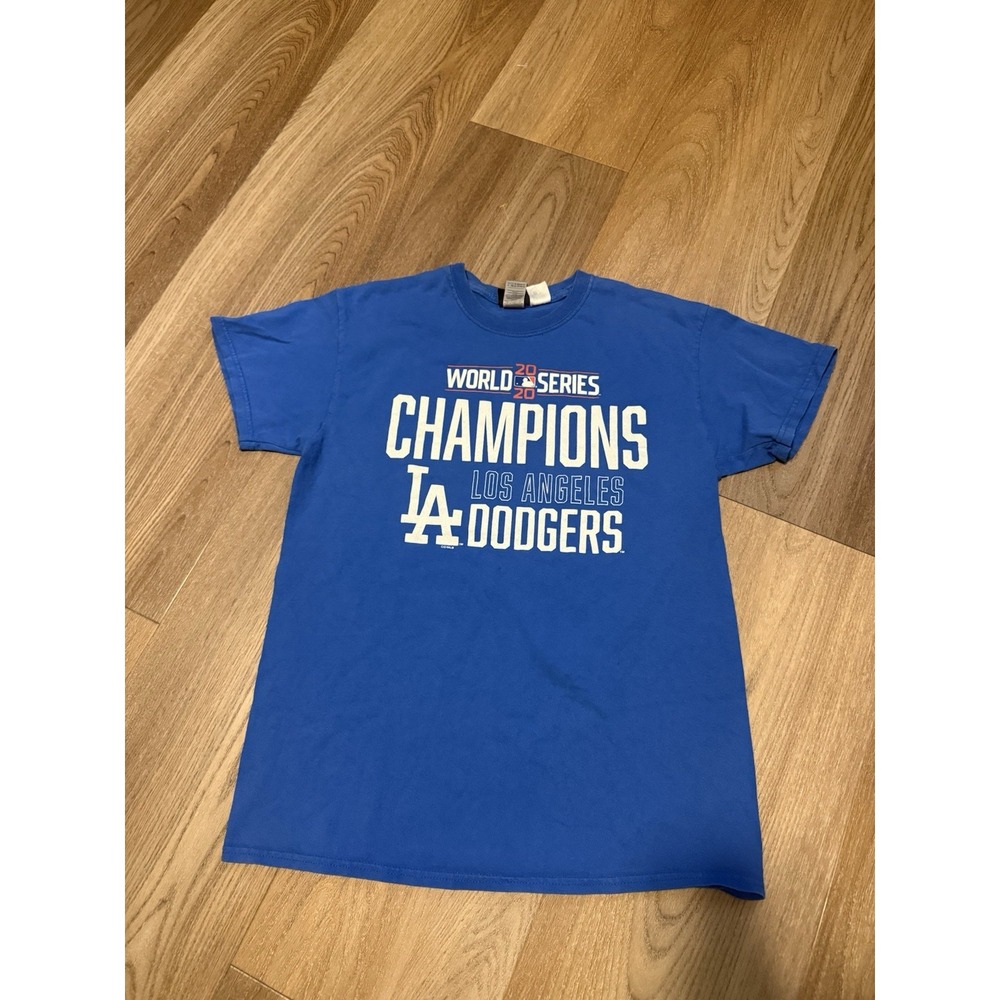 Concepts MLB T Shirt Mens Medium Blue LA Dodgers 2020 World Series Champions